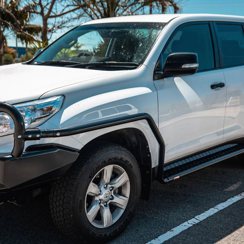 Prado 150 prefacelift 2009-2017 039ABSR808 All Black Side Step and Rail Package (60mm Bull Bar)