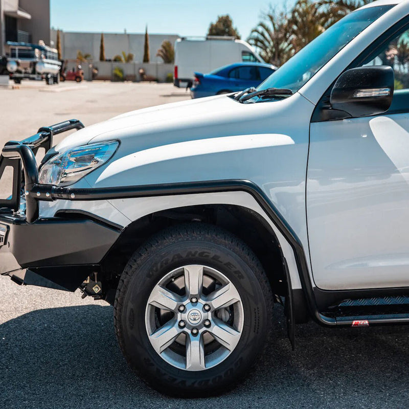 Prado 150 prefacelift 2009-2017 039ABSR808 All Black Side Step and Rail Package (60mm Bull Bar)
