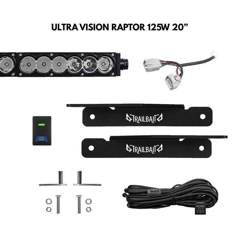 TrailBait Isuzu MU-X Behind-Grille Light Bar