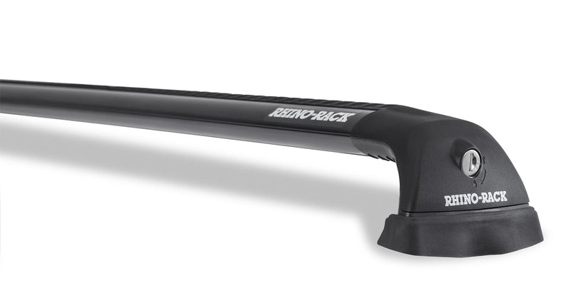 Rhino-Rack Vortex RVP Black 2 Bar Roof Rack for Mitsubishi Triton Gen5 MQ/MR 4dr Ute Double Cab
