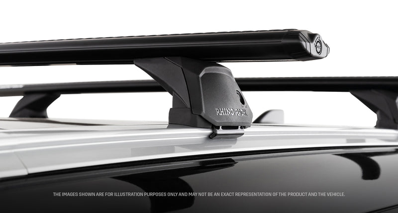 Rhino-Rack Vortex RX200-4 Black 2 Bar Roof Rack for Mitsubishi Triton GSR Gen6