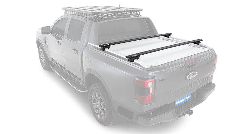 Rhino-Rack Vortex RX Black 2 Bar Roof Rack – Ford Ranger Wildtrak Gen 2 (P703) 4×4