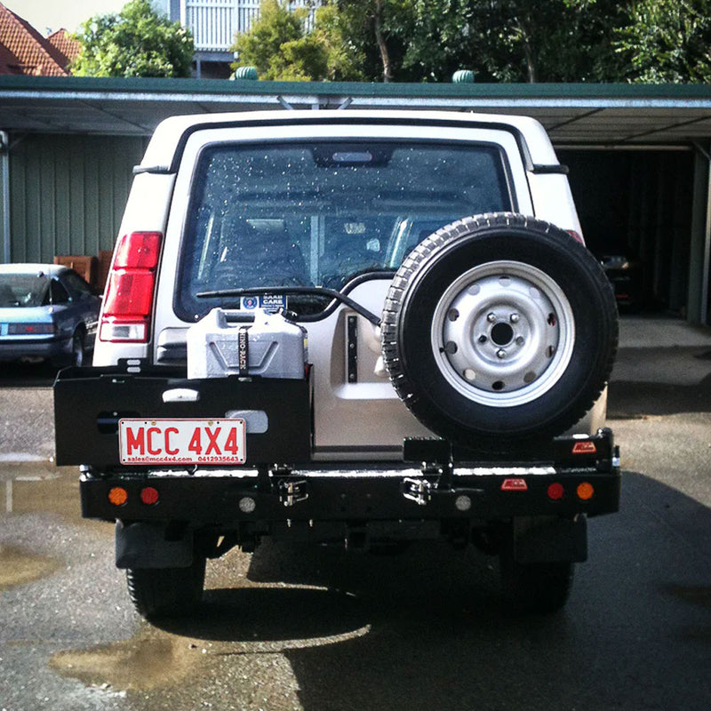 Discovery 2 1999-2004 022-02 Rear Wheel Carrier Double Jerry Can Holder Package – SKU MCC-09002-202PK3