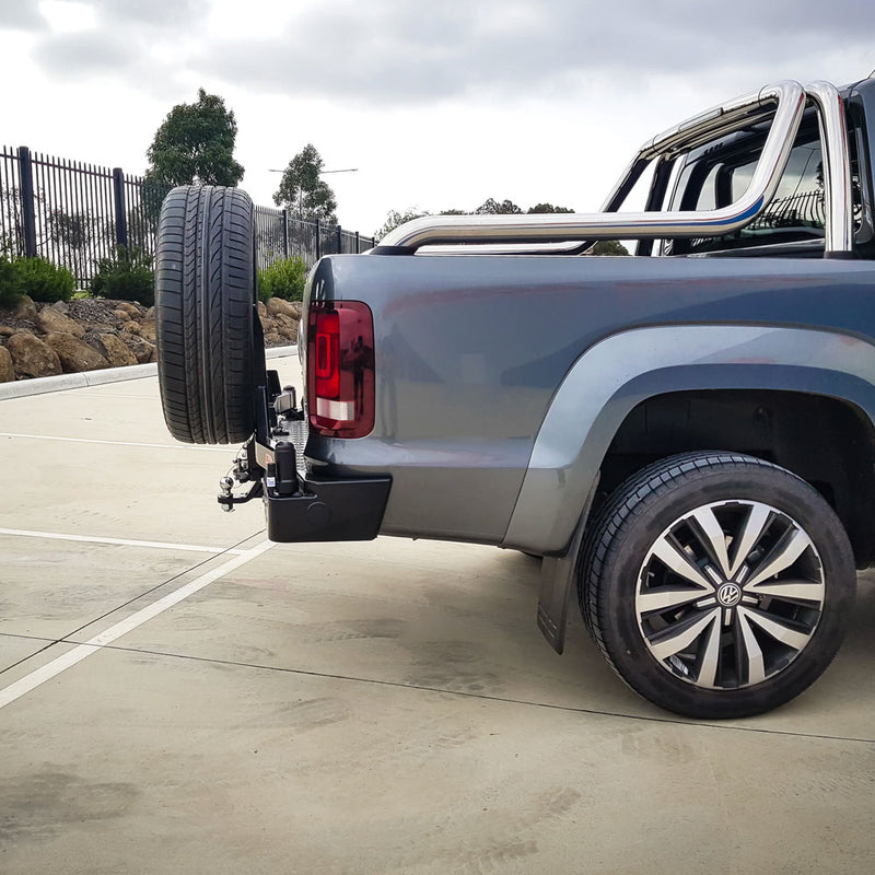 Amarok 2011-On 022-02 Rear Wheel Carrier Single Jerry Can Holder Package – SKU MCC-04001-202PK2