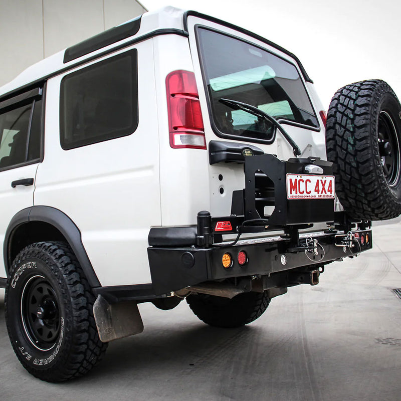 Discovery 1 1989-1998 022-02 Rear Wheel Carrier Single Jerry Can Holder Package – SKU MCC-09001-202PK2