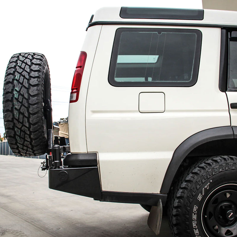 Discovery 1 1989-1998 022-02 Rear Wheel Carrier Single Jerry Can Holder Package – SKU MCC-09001-202PK2