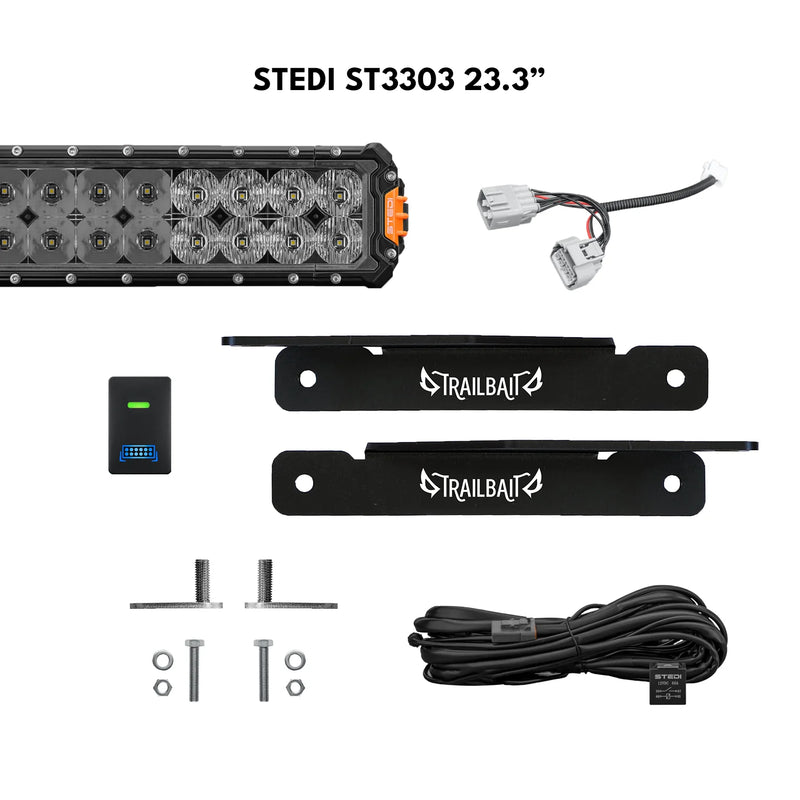 TrailBait Isuzu MU-X Behind-Grille Light Bar