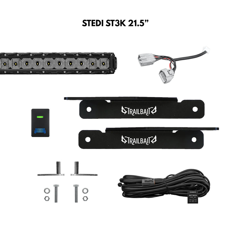 TrailBait Isuzu MU-X Behind-Grille Light Bar