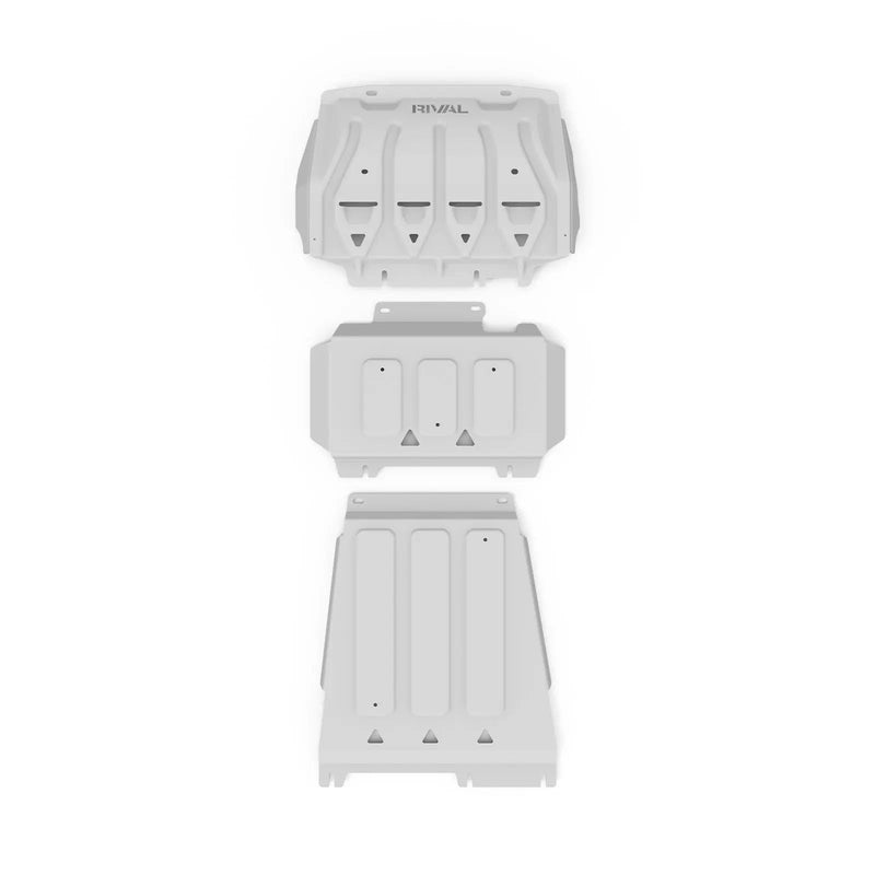 Aluminium Bash Plate Set of 3 Suitable For Ford Ranger PX1/PX2/PX3 (2012-2022)