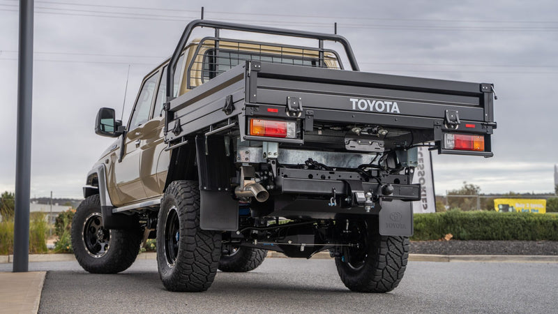 Torqit 3.5″ Single Exit Exhaust for 79 Series 4.5L Dual Cab (08/2012–07/2016)