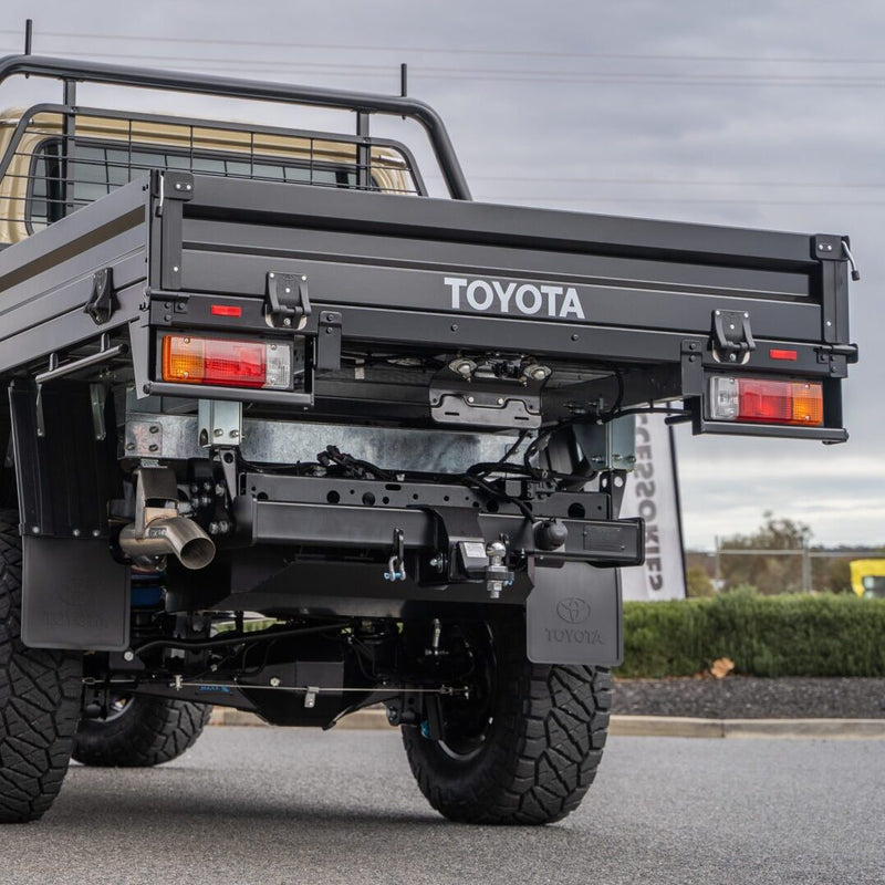 Torqit 3.5″ Single Exit Exhaust for Toyota Landcruiser 79 Series 4.5L Dual Cab (2016–2024+)