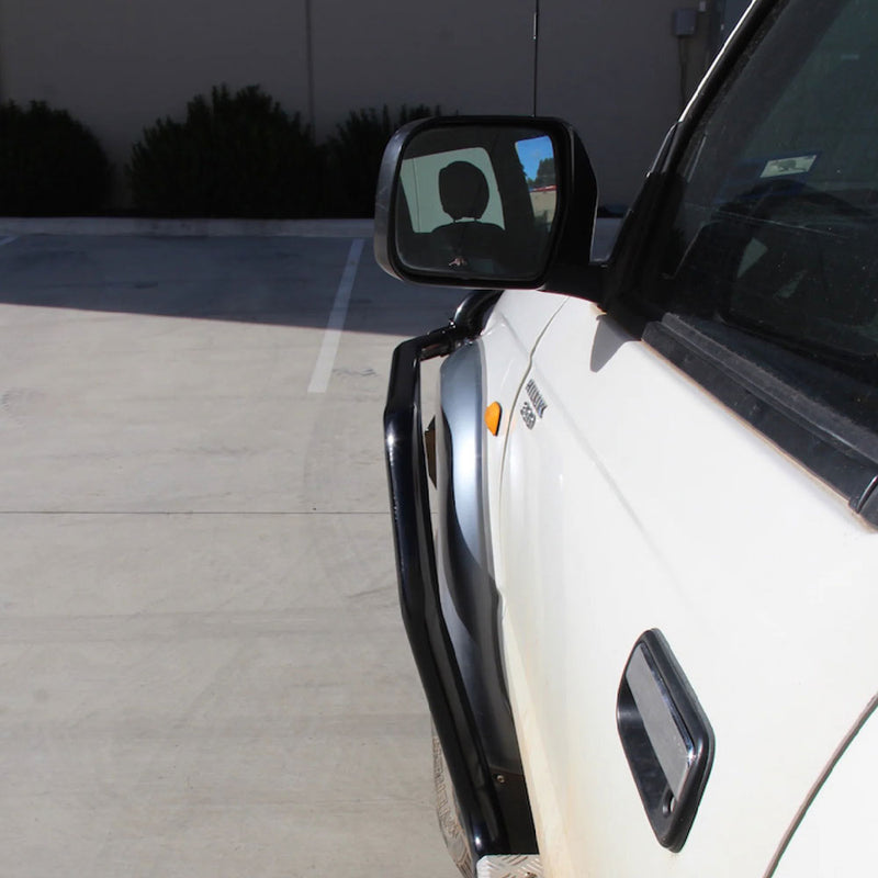 Suitable For Toyota Hilux 1997-2004 039BSR Side Step and Rail Package (Chrome Step Plate) (50mm Bull Bar)