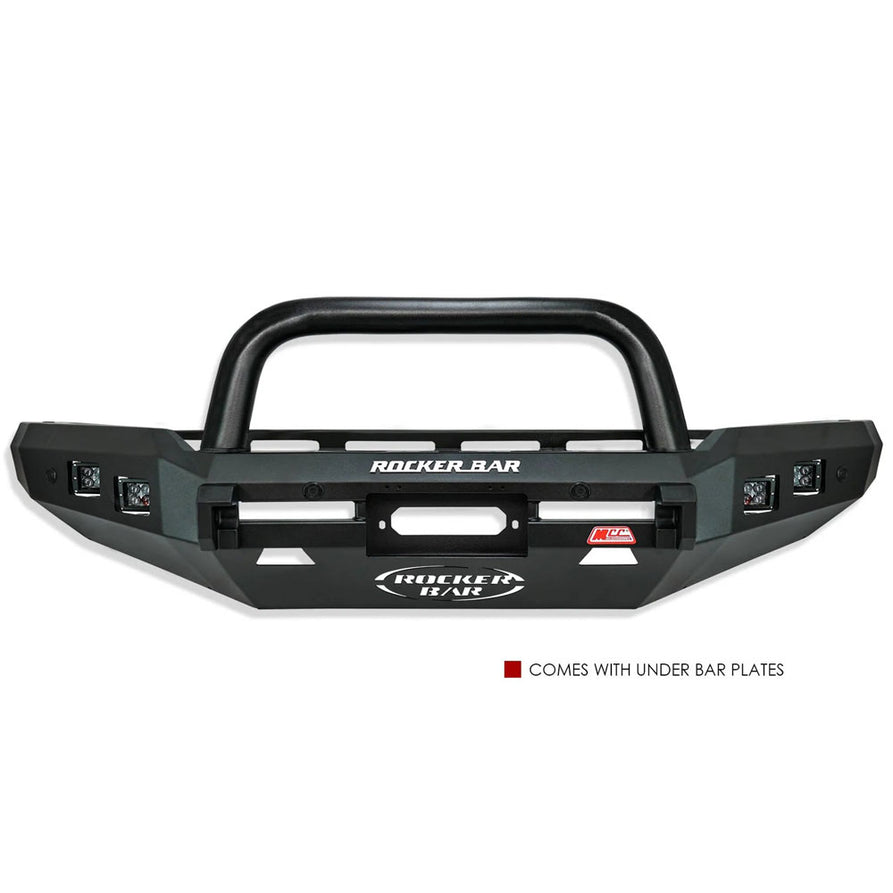 Land Cruiser 80 series 1990-1998 078-01SQSBL Rocker Bull Bar Single Sand Black Loop Package – SKU MCC-01006-7801SQSBL