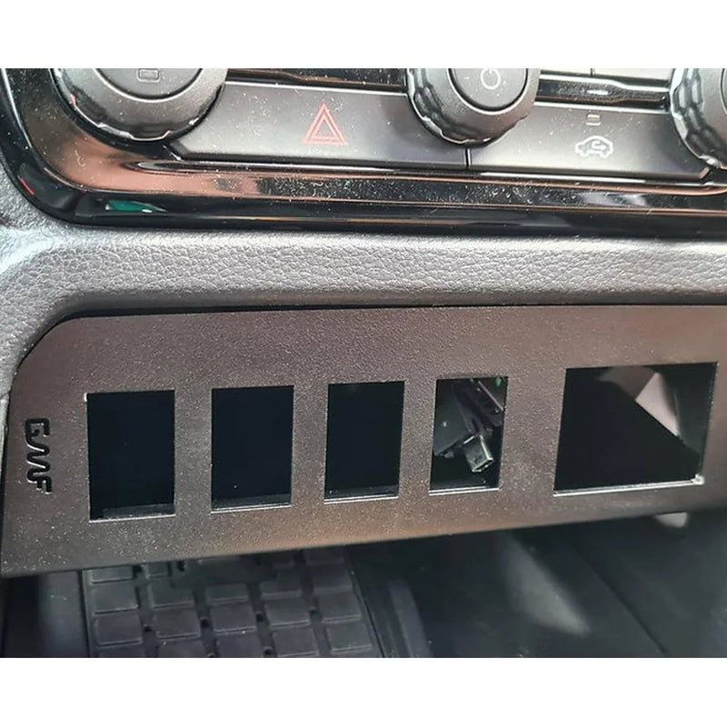 GMF stainless Switch Panel Powder coated BlackSuitable For Ford Ranger