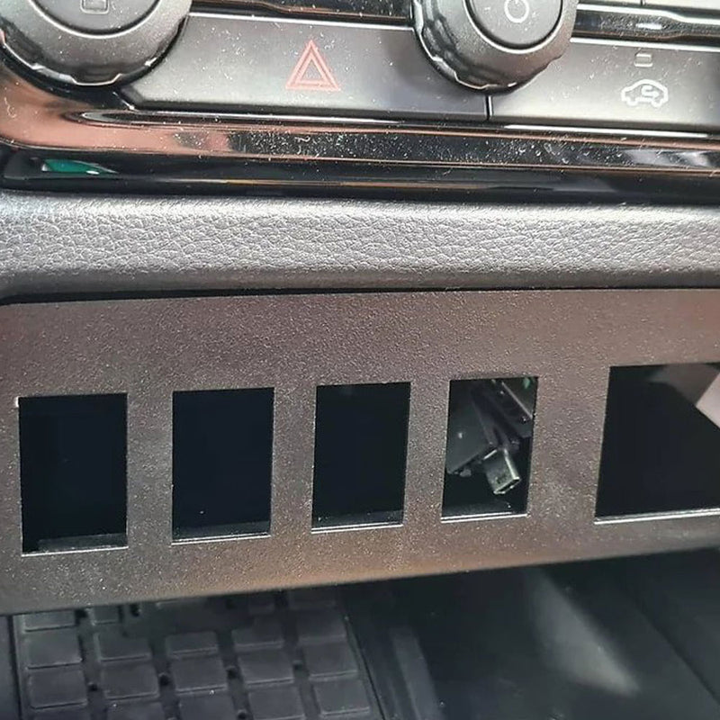 GMF stainless switch panel insert for NextGen Ranger / Raptor / Everest