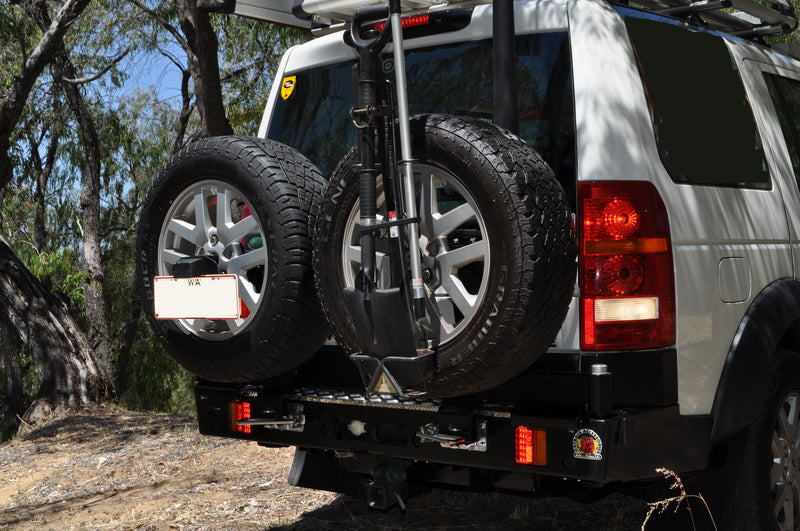 Twin Wheel Carrier Rear Bar (Complete) Suitable For Land Rover Discovery 3 without reverse sensors 2005-2009