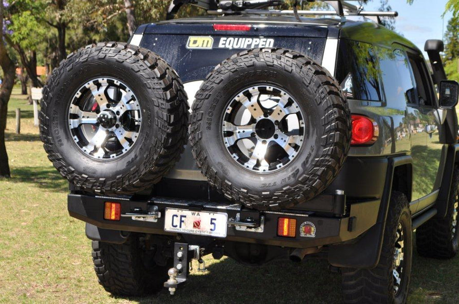 Twin Wheel Carrier Rear Bar (Complete) Suitable For Toyota FJ Cruiser