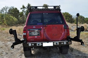 Twin Wheel Carrier Rear Bar (Bar Only, No Arms) Suitable For Nissan Patrol GU Series 1 - 3 1997-2004