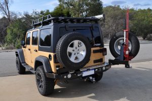 Twin Wheel Carrier Rear Bar (Bar Only, No Arms) Suitable For Jeep Wrangler JK