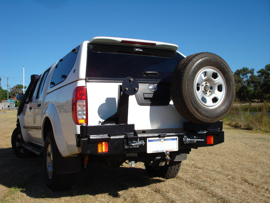 Twin Wheel Carrier Rear Bar (Complete) Suitable For Nissan Navara D40 4WD