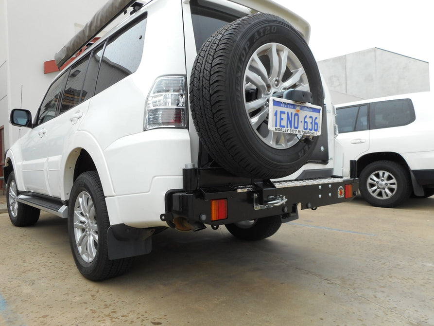 Twin Wheel Carrier Rear Bar (Complete) Suitable For Mitsubishi Pajero NS on 2006-2021 (TWCNS-S)