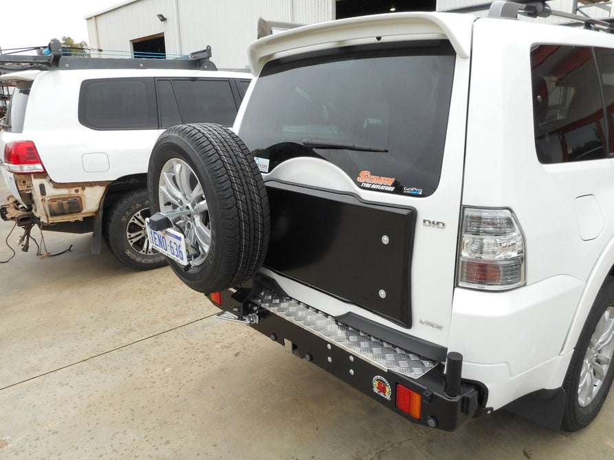 Twin Wheel Carrier Rear Bar (Complete) Suitable For Mitsubishi Pajero NS on 2006-2021 (TWCNS-S)