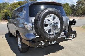 Twin Wheel Carrier Rear Bar (Bar Only, No Arms) Suitable For Nissan Patrol Y62 Wagon Srs 1-4 2012-2019