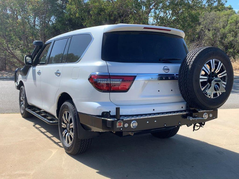 Twin Wheel Carrier Rear Bar (Complete) Suitable For Nissan Patrol Y62 Wagon Srs 5 on 2019+