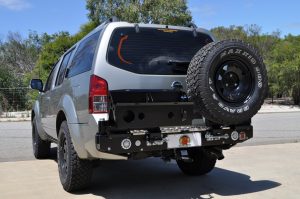 Twin Wheel Carrier Rear Bar (Complete) Suitable For Nissan Pathfinder R51 STX550 2010-2013