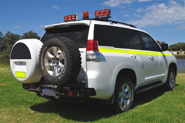 Twin Wheel Carrier Rear Bar (Complete) Suitable For Toyota Prado 150 GXL VX 2017-2024