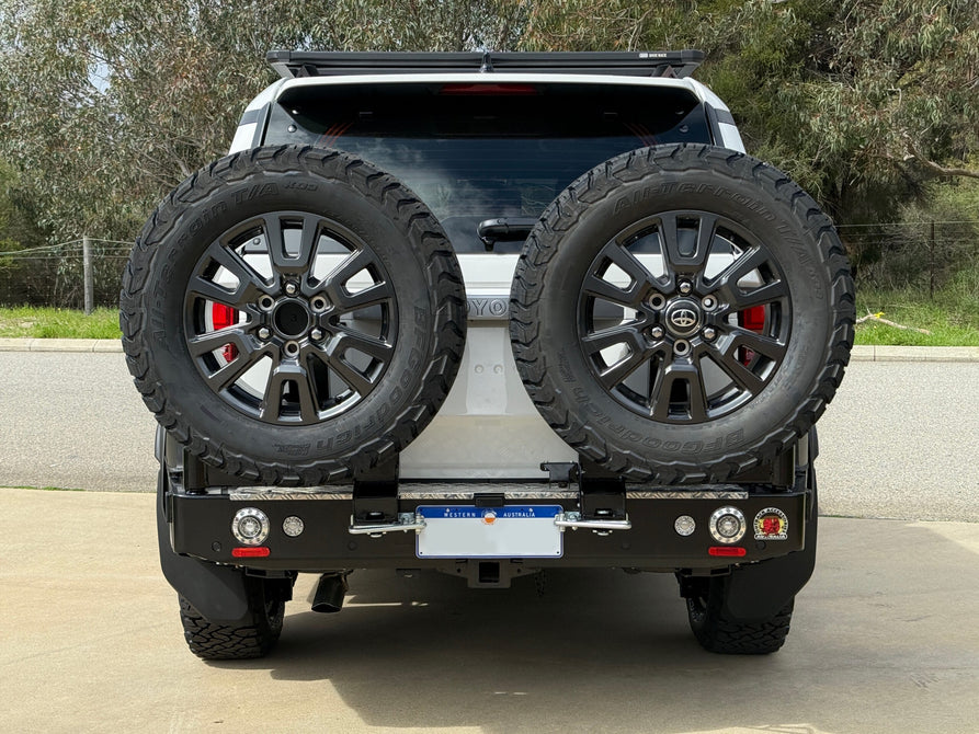 Twin Wheel Carrier Rear Bar (Bar Only, No Arms) Suitable For Toyota Prado 251 2024+