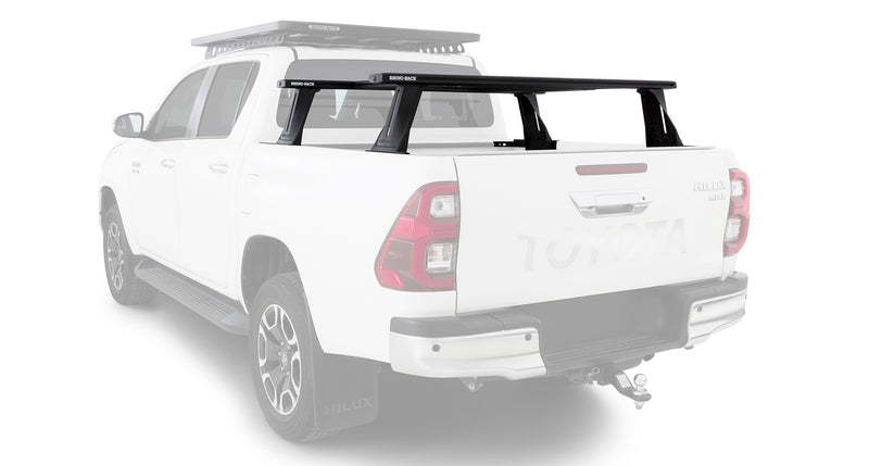 Rhino-Rack Reconn-Deck 2 Bar Ute Tub System with 2 NS Bars for / Suitable for Toyota Hilux SR5 Gen 8 4×4