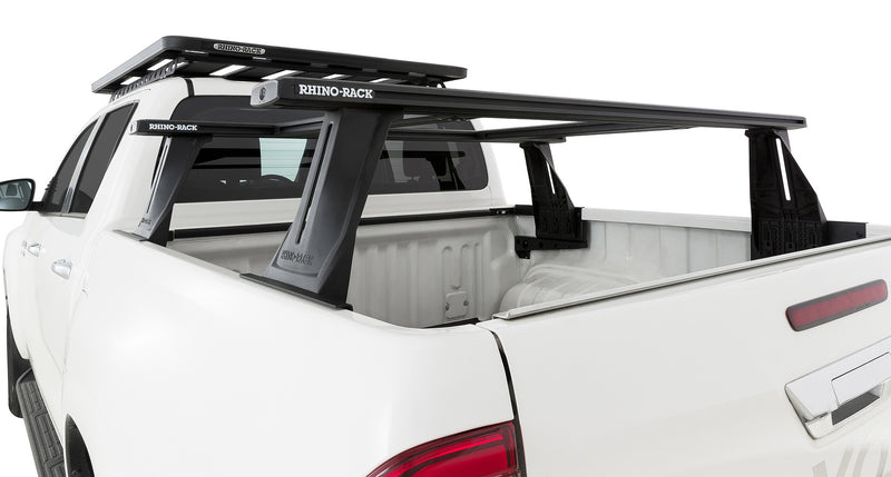 Rhino-Rack Reconn-Deck 2 Bar Ute Tub System with 2 NS Bars for / Suitable for Toyota Hilux SR5 Gen 8 4×4