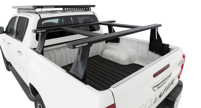 Rhino-Rack Reconn-Deck 2 Bar Ute Tub System with 2 NS Bars for / Suitable for Toyota Hilux SR5 Gen 8 4×4