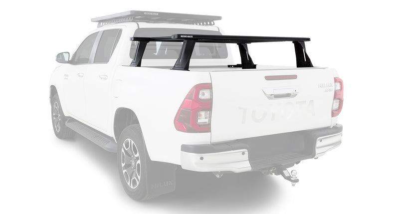 Rhino-Rack Reconn-Deck 2 Bar Ute Tub System with 4 NS Bars for / Suitable for Toyota Hilux SR5 Gen 8 4×4