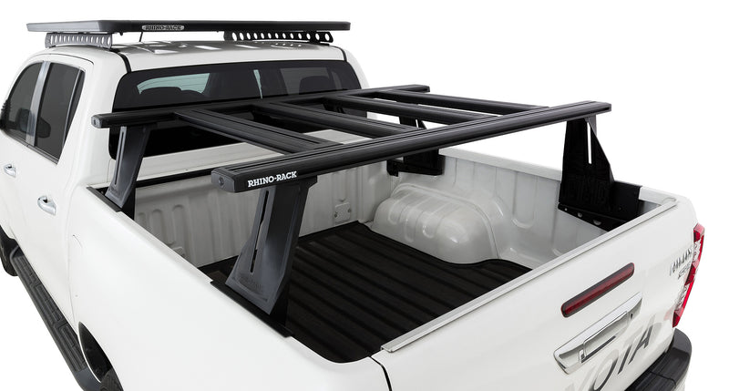 Rhino-Rack Reconn-Deck 2 Bar Ute Tub System with 4 NS Bars for / Suitable for Toyota Hilux SR5 Gen 8 4×4