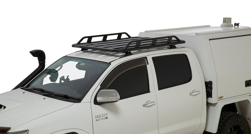 Rhino-Rack Pioneer Tradie (1328mm x 1236mm) with RCL Legs for Toyota Hilux Gen 7 Dual Cab 4×4 (2005–2015)