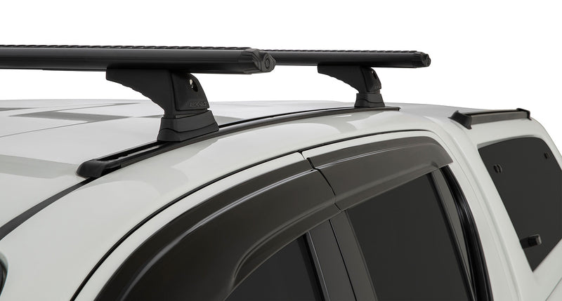 Rhino-Rack Vortex RCH Trackmount Black 2 Bar Roof Rack Suitable for Toyota Hilux Gen 8 4×4