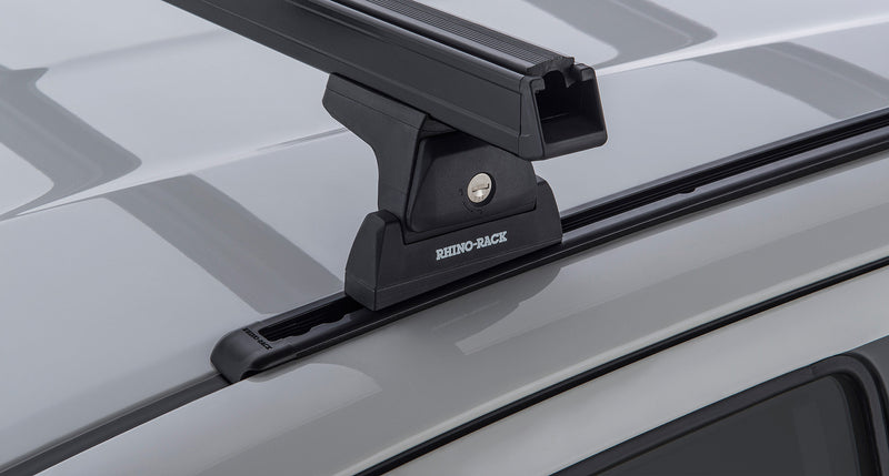 Rhino-Rack Heavy Duty 2500 Black 1 Bar Roof Rack suitable for Toyota Hilux Gen 8 4×4 Extra Cab and Single Cab