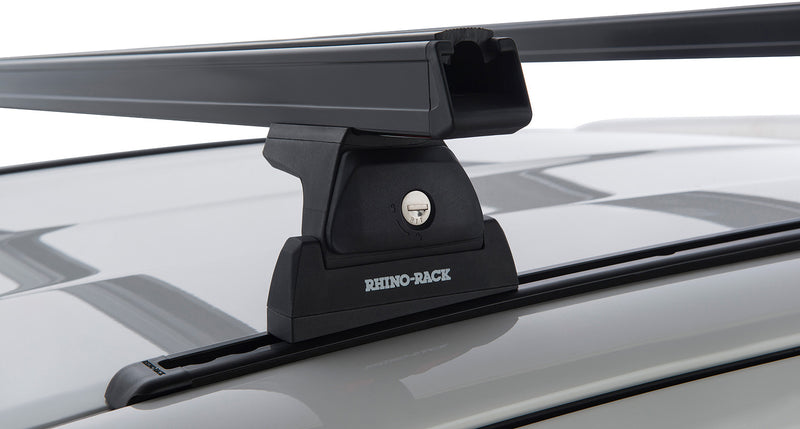 Rhino-Rack Heavy Duty 2500 Black 1 Bar Roof Rack suitable for Toyota Hilux Gen 8 4×4 Extra Cab and Single Cab