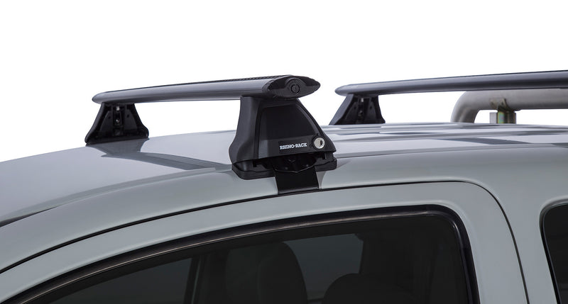 Rhino-Rack Vortex 2500 Black 2 Bar Roof Rack – Toyota Hilux Gen 7 2dr Ute Extra Cab 4×4