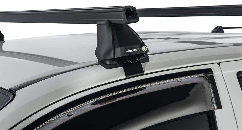 Rhino-Rack Heavy Duty 2500 Black 2 Bar Roof Rack for Toyota Hilux Gen 7 4×4 Dual Cab (2005–2015)