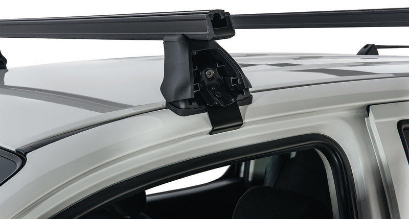 Rhino-Rack Heavy Duty 2500 Black 2 Bar Roof Rack for Toyota Hilux Gen 7 4×4 Dual Cab (2005–2015)