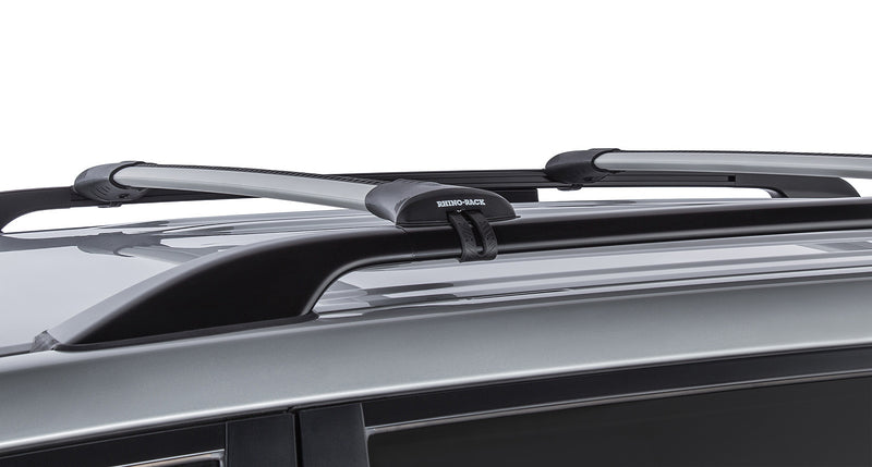 Rhino-Rack Vortex StealthBar Silver 2 Bar Roof Rack for Toyota LandCruiser 200 Series 4×4