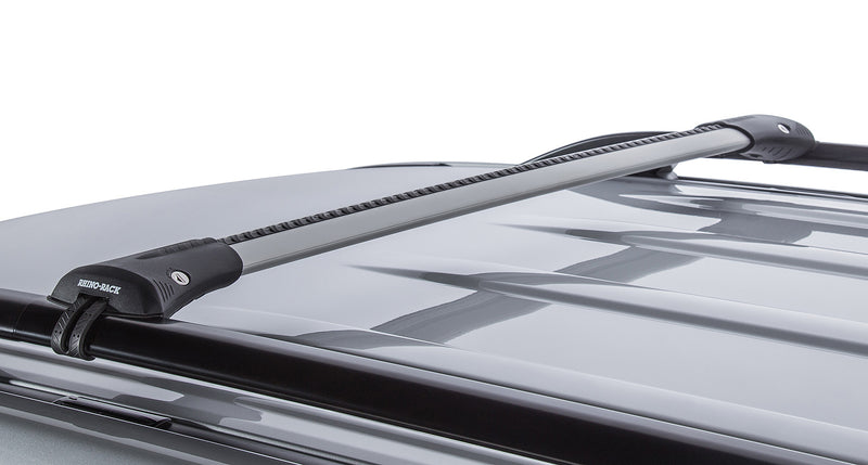 Rhino-Rack Vortex StealthBar Silver 2 Bar Roof Rack for Toyota LandCruiser 200 Series 4×4