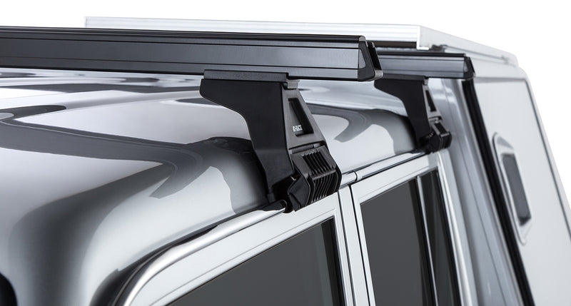 Rhino-Rack Heavy Duty RL110 Black 2 Bar Roof Rack for Toyota LandCruiser 79 Series 4×4