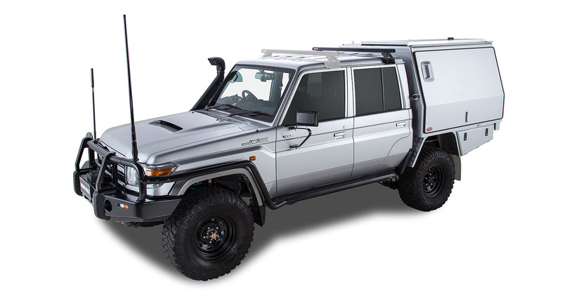 Rhino-Rack Heavy Duty RL110 Black 1 Bar Roof Rack for LandCruiser 79 (4×4)