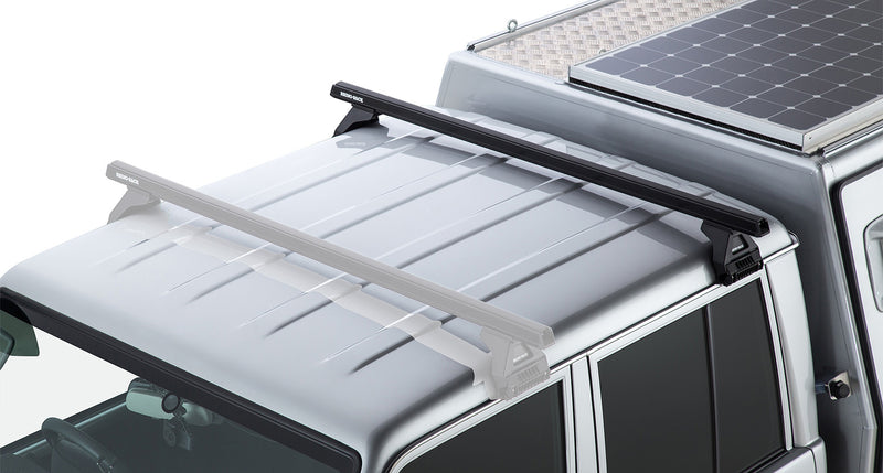 Rhino-Rack Heavy Duty RL110 Black 1 Bar Roof Rack for LandCruiser 79 (4×4)