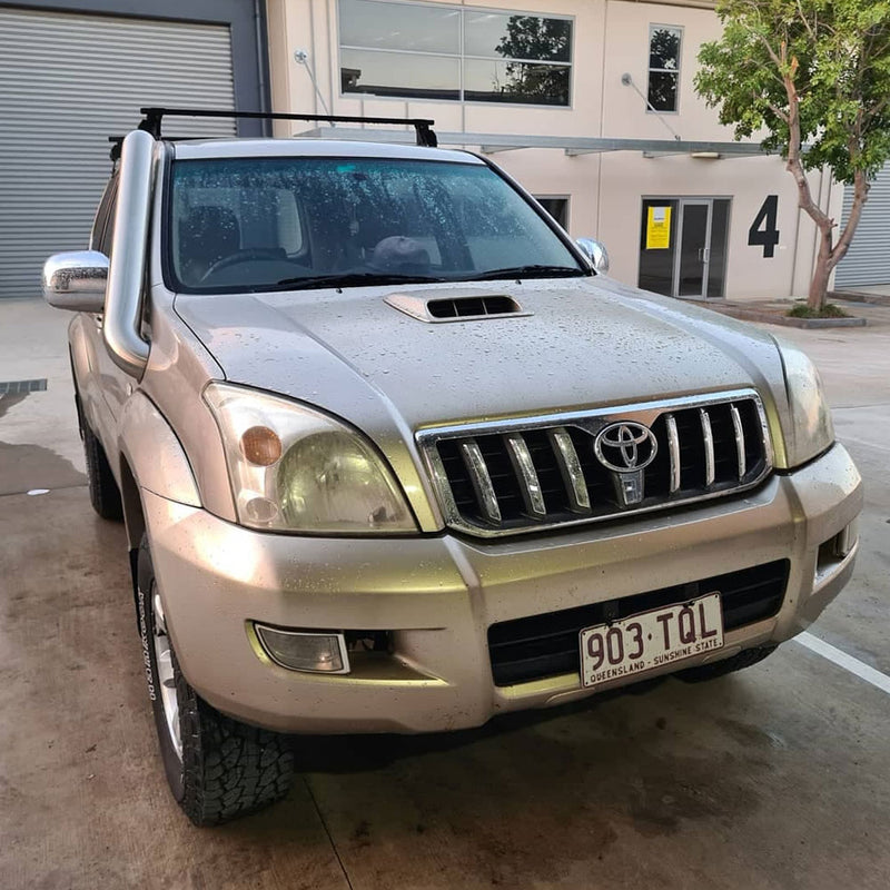 Toyota Prado 120 Series 4" Stainless Steel Snorkel Kit – SHORT ENTRY