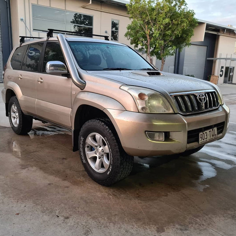 Toyota Prado 120 Series 4" Stainless Steel Snorkel Kit – SHORT ENTRY
